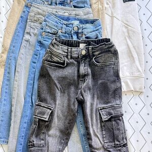 Zara Kids Black and Blue Casual Pants